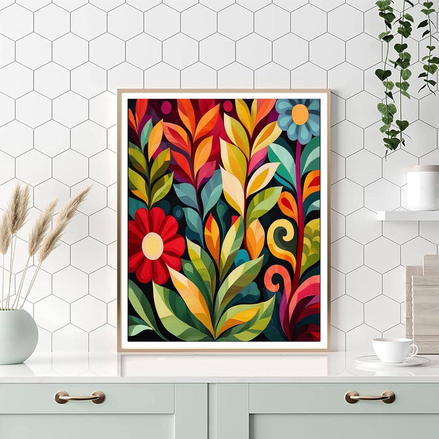 Frida Kahlo Inspired Emotional Garden  Painting By Numbers Kit