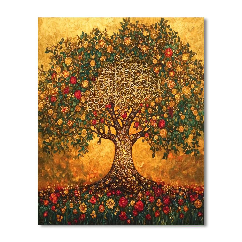 Klimt Inspired Timeless Tree Of Life  Paint By Numbers