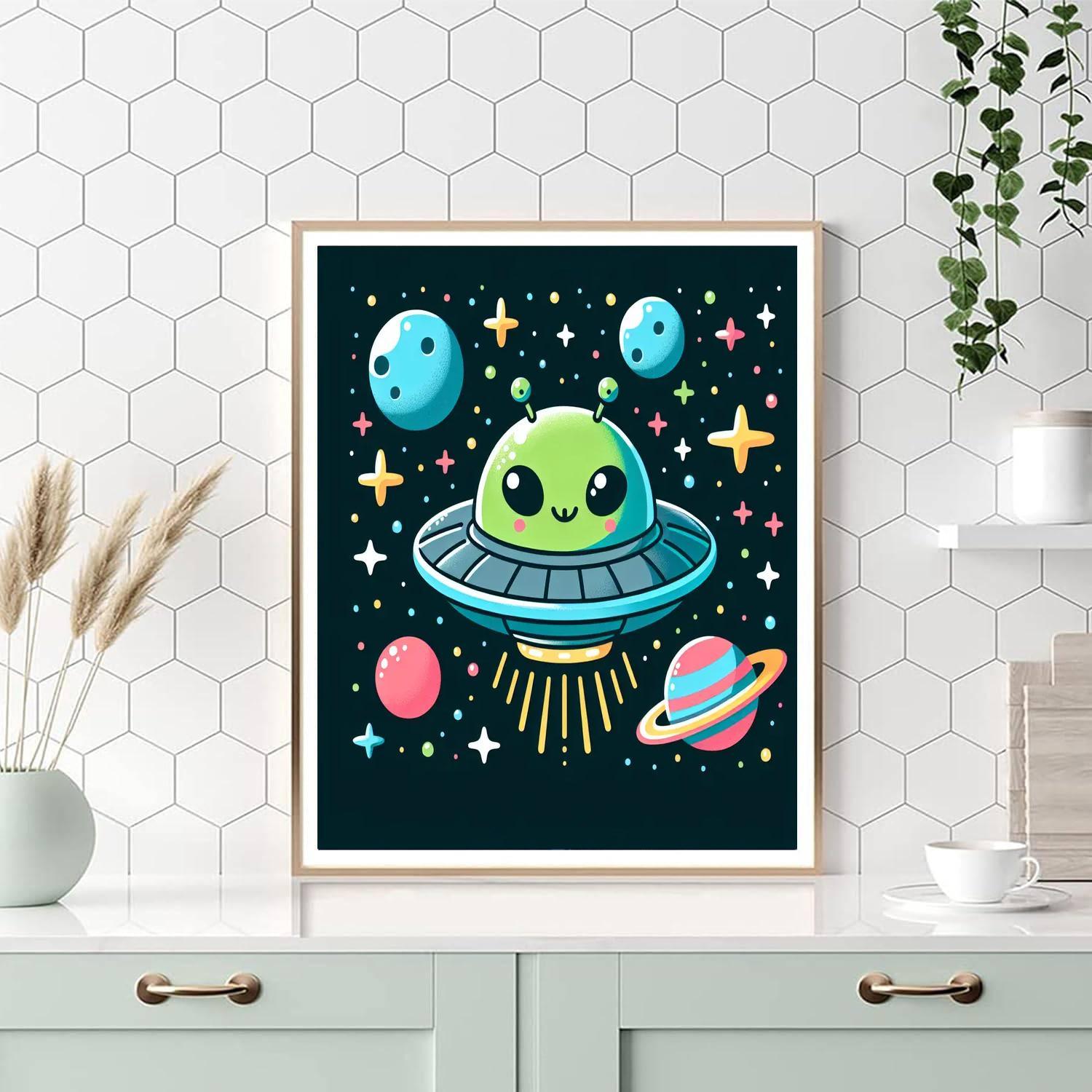 Galaxy Explorer Adventures Paint By Numbers Art