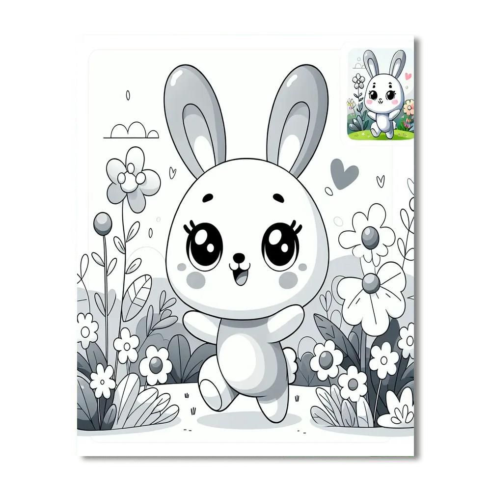 Adorable Bunny Numbered Painting Kits