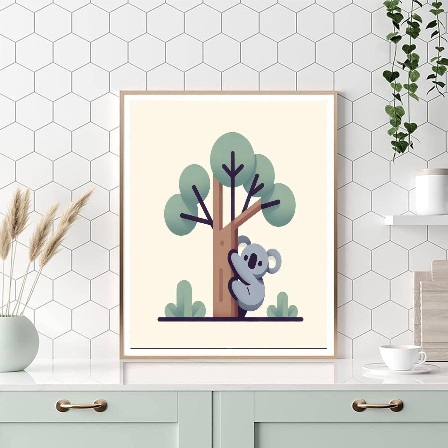 Cool Koala Climb Number Painting
