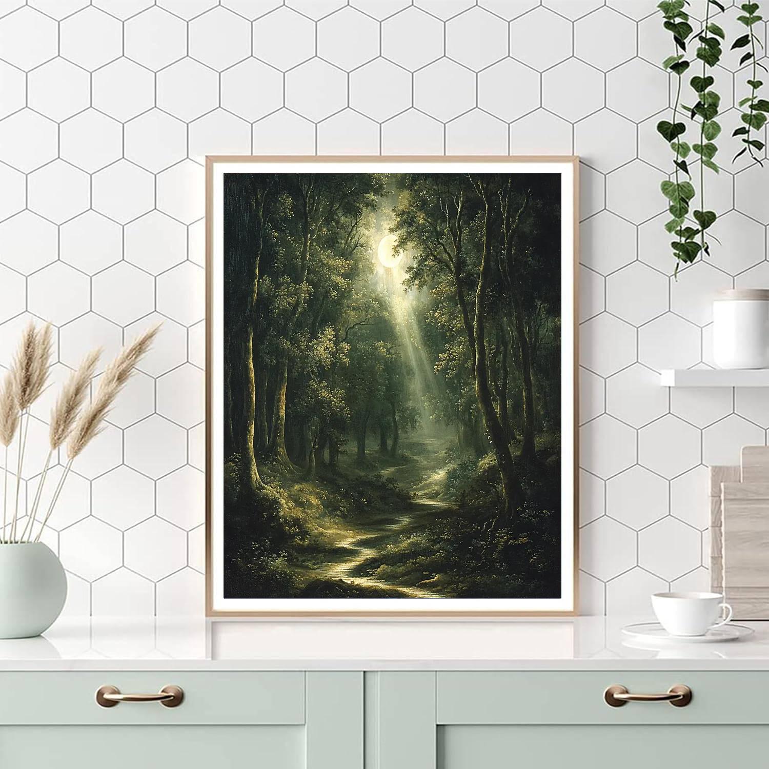 Caravaggio Inspired Silent Wilderness  Number Painting