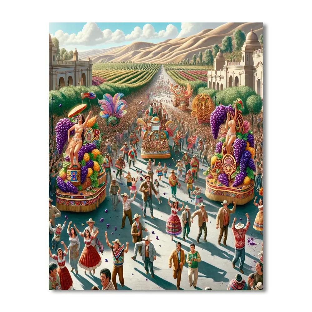 Fiesta De La Vendimia - Peru Paint By Number