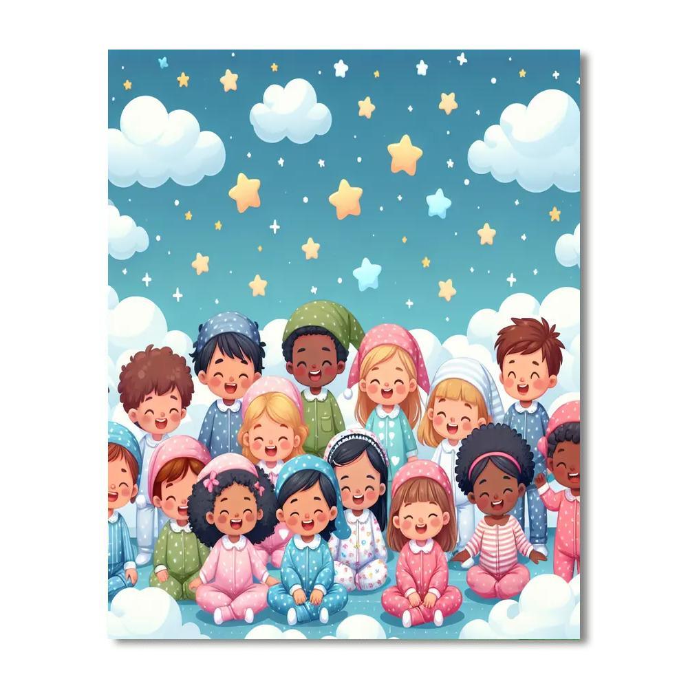Dreamland Slumber Party Painting By Numbers Kit