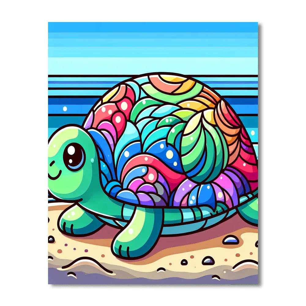Charming Turtle and Shell - DIY Painting By Numbers Kit – Artistry Rack
