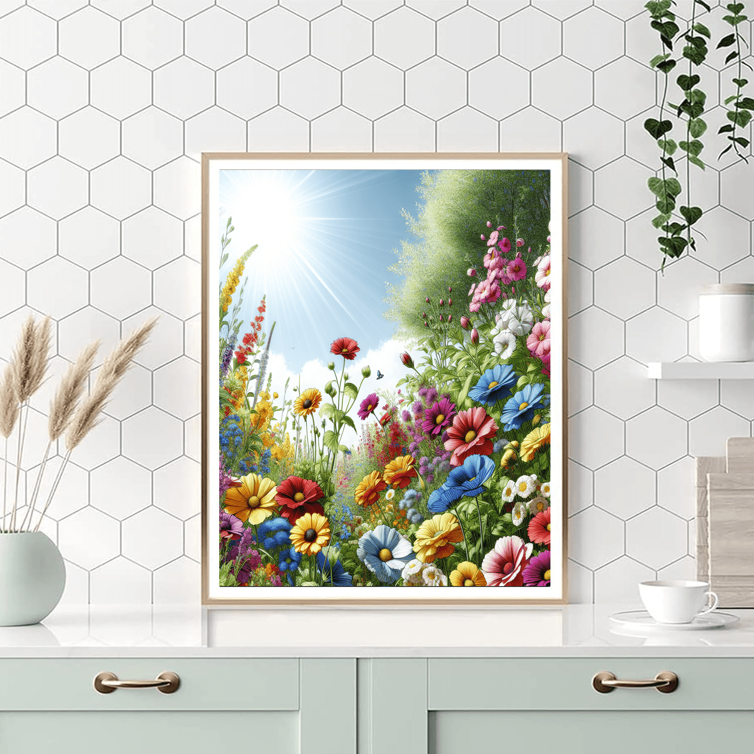 Whimsical Garden Of Flowers Painting By Numbers Kit