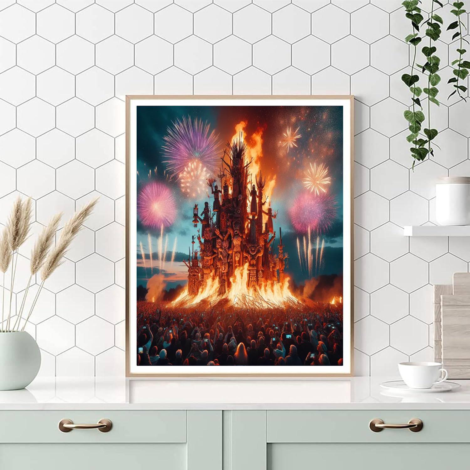 Hogueras De San Juan - Alicante DIY Paint By Numbers