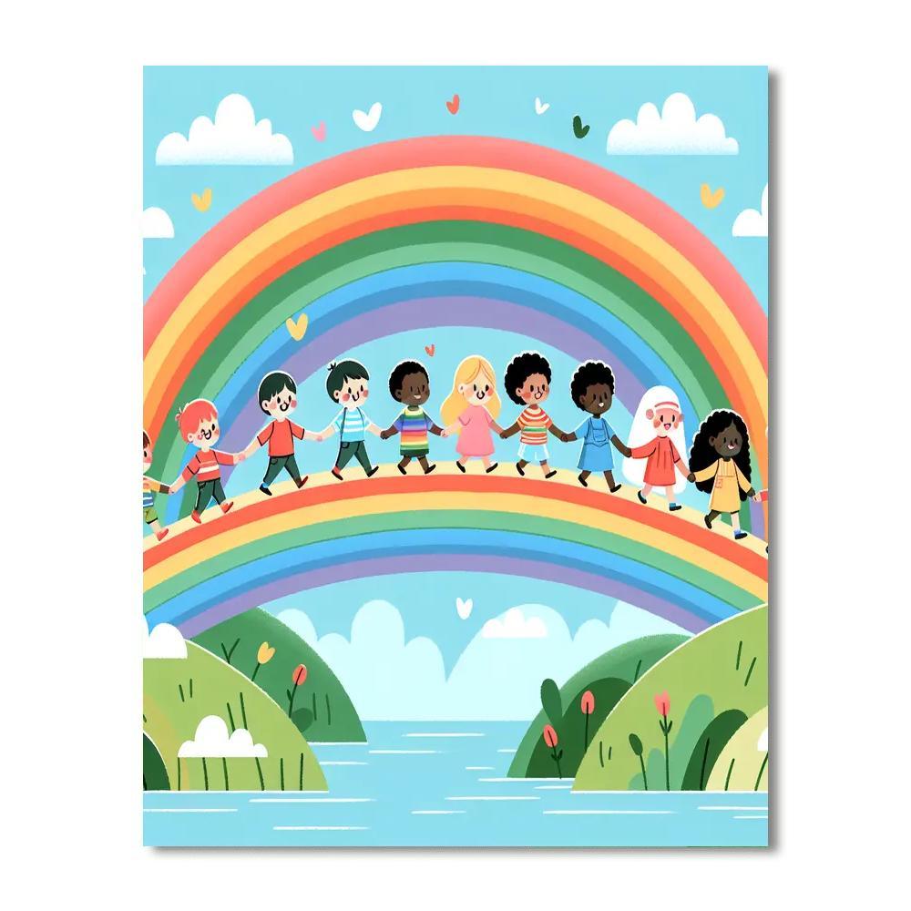 Rainbow Bridge Journey Paint By Number
