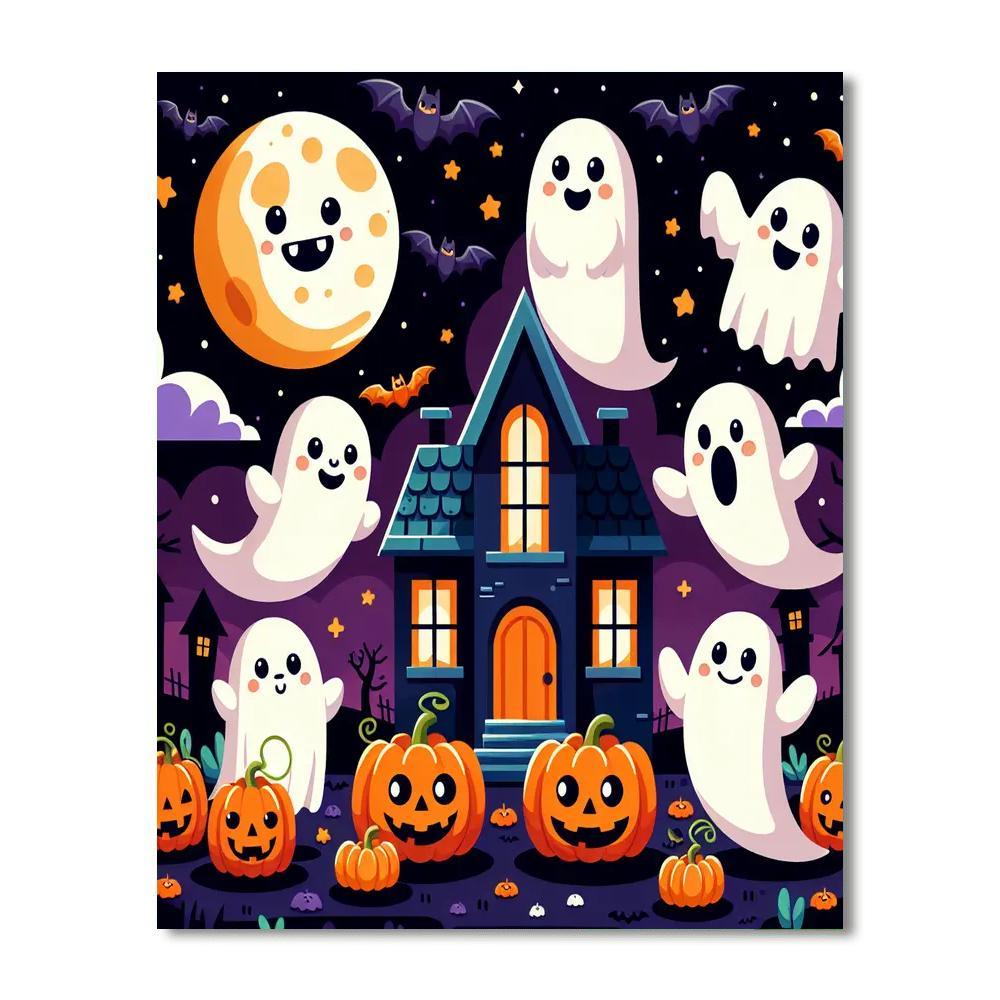 Spooky Fun Halloween Paint By Numbers Art