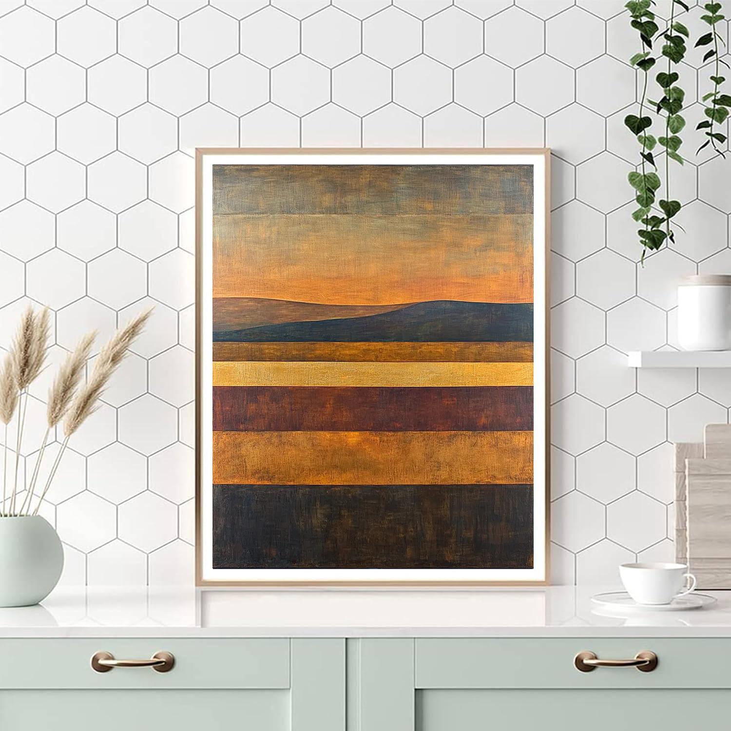 Mark Rothko Inspired Timeless Horizon  Painting Number Kit