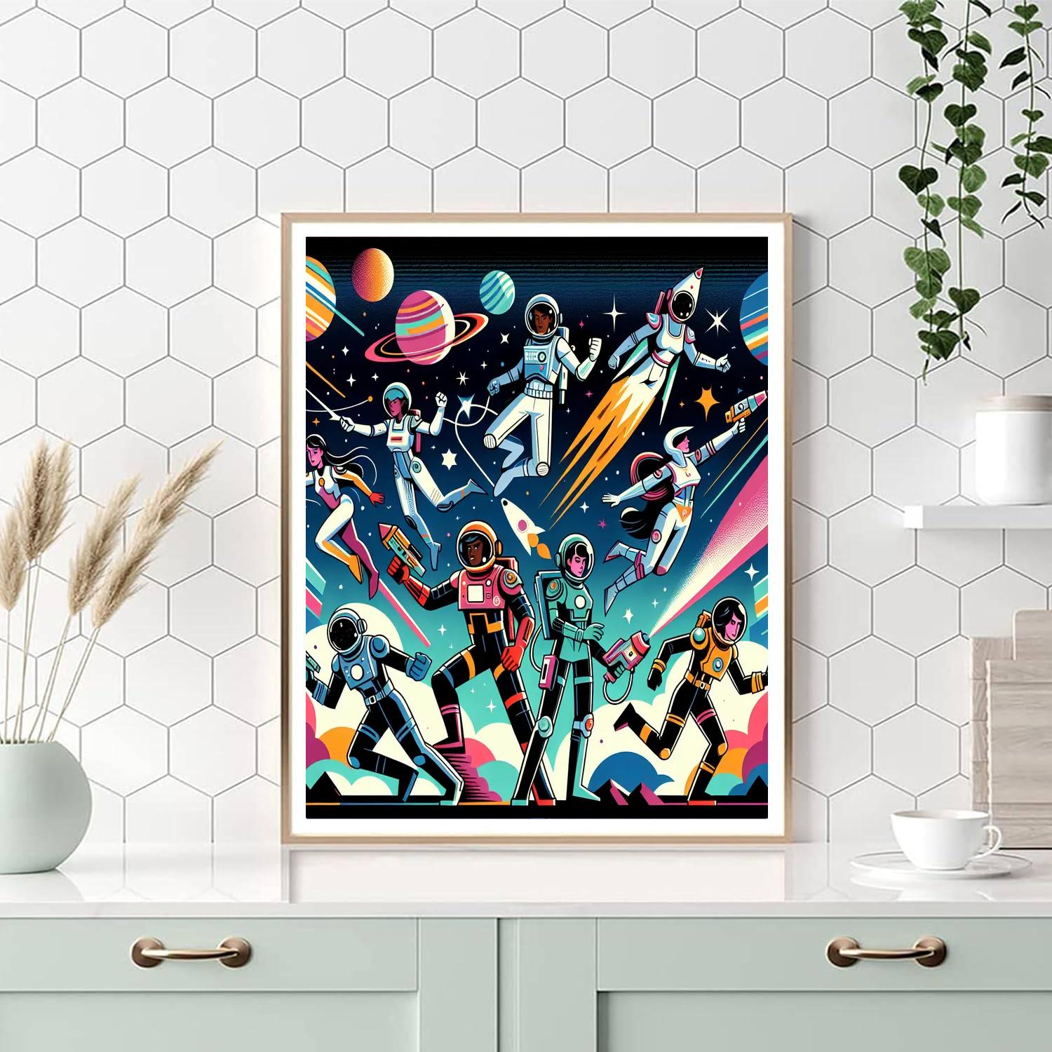 Galactic Battle Heroes Number Painting
