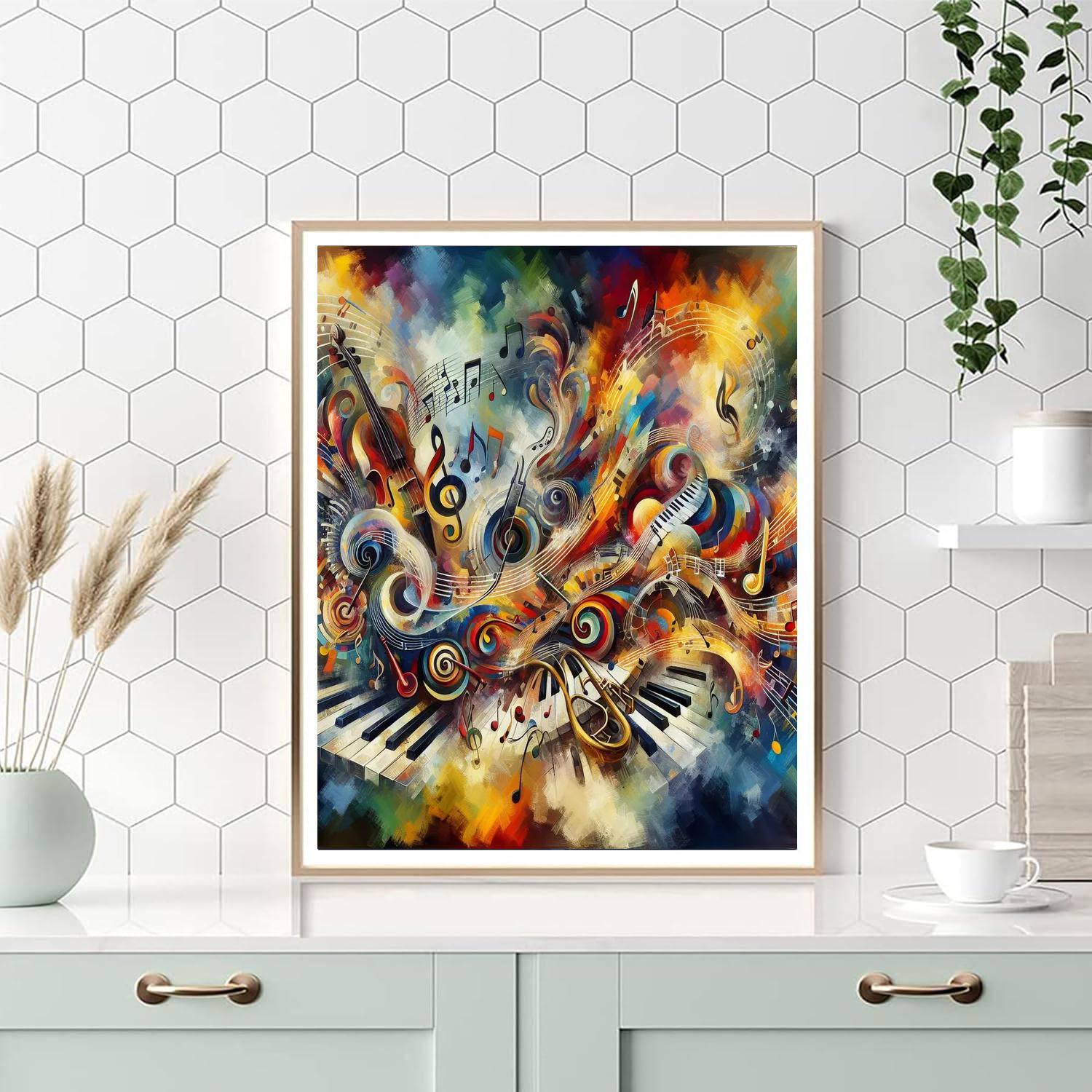 Energetic Musical Symphony Paint By Color