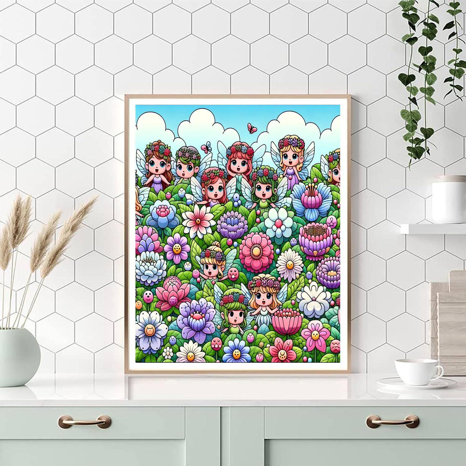 Fanciful Flower Fair Paint By Color