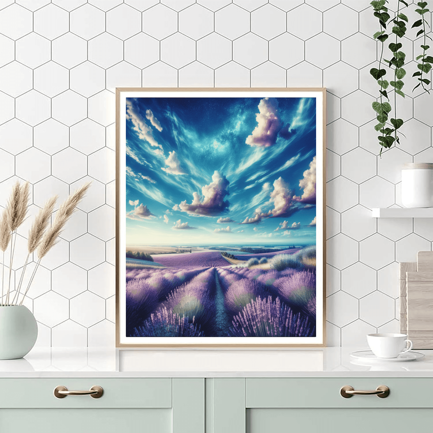 Idyllic Lavender Fields Paint By Numbers