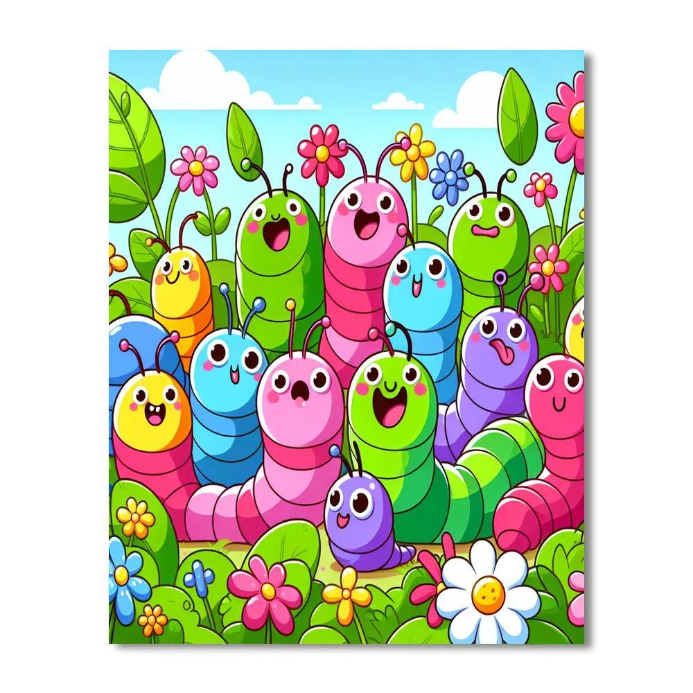 Wacky Worms Paint By Numbers Kits