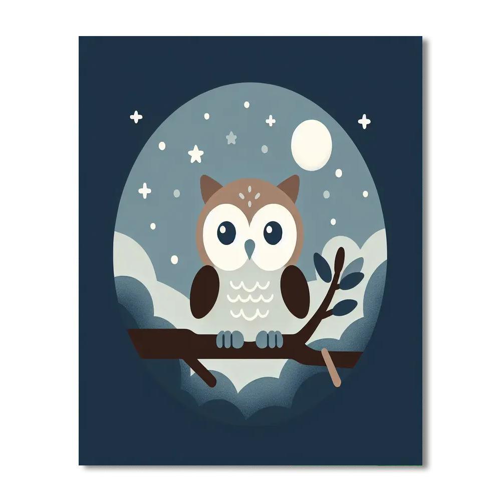 Moonlit Owl Watch Numbered Painting Kits