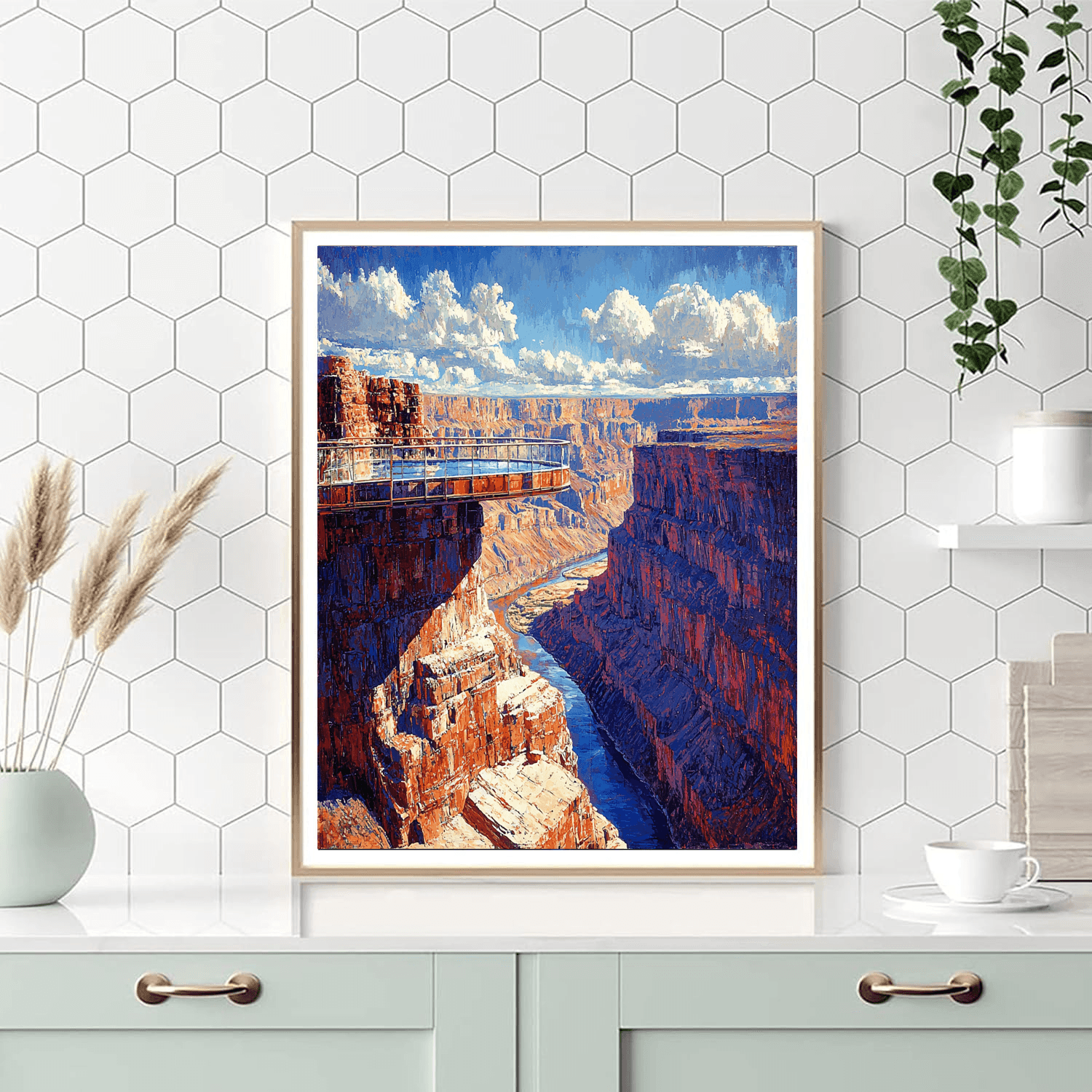 Grand Canyon Skywalk - Usa Painting By Numbers Kit