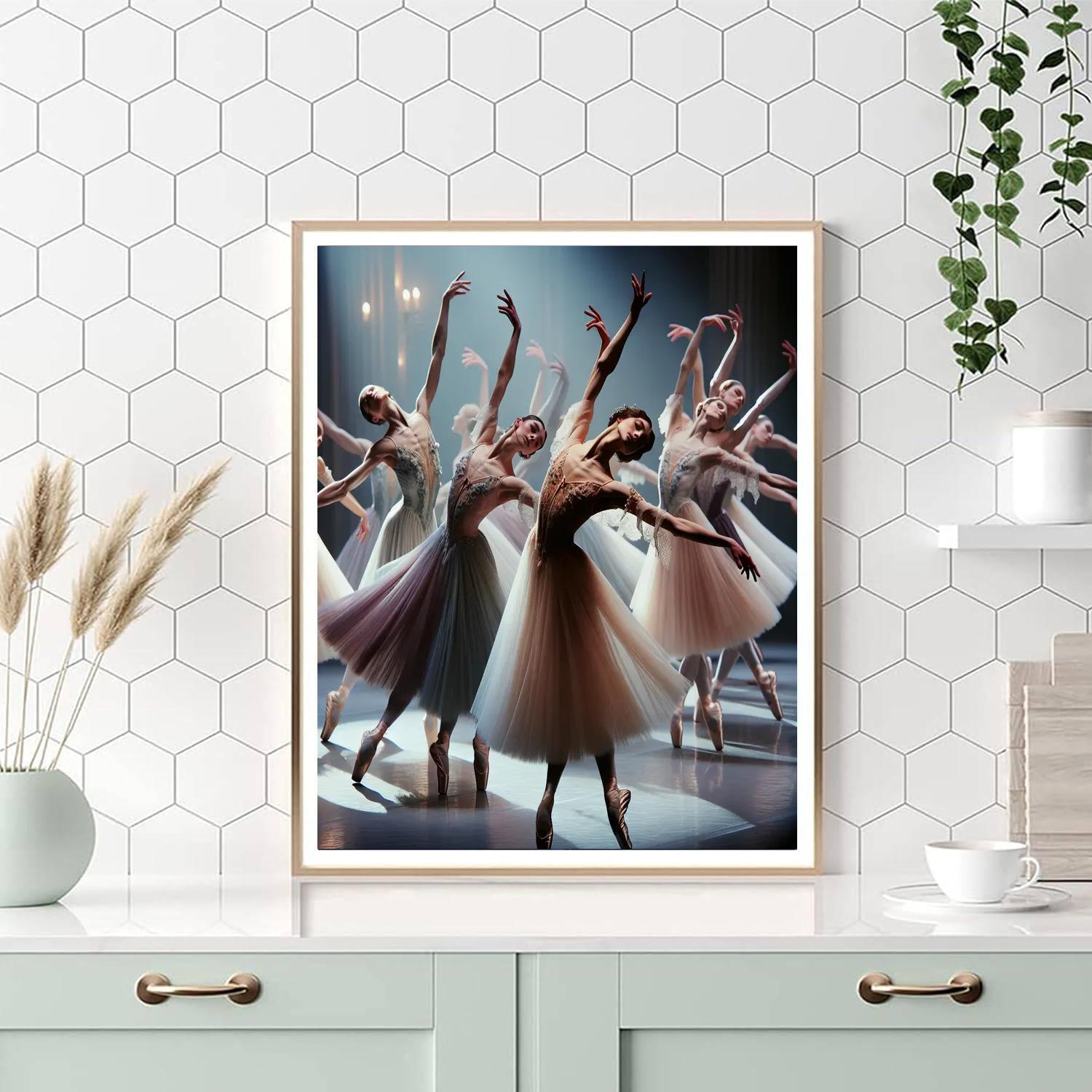 Elegant Ballet Performance DIY Paint By Numbers