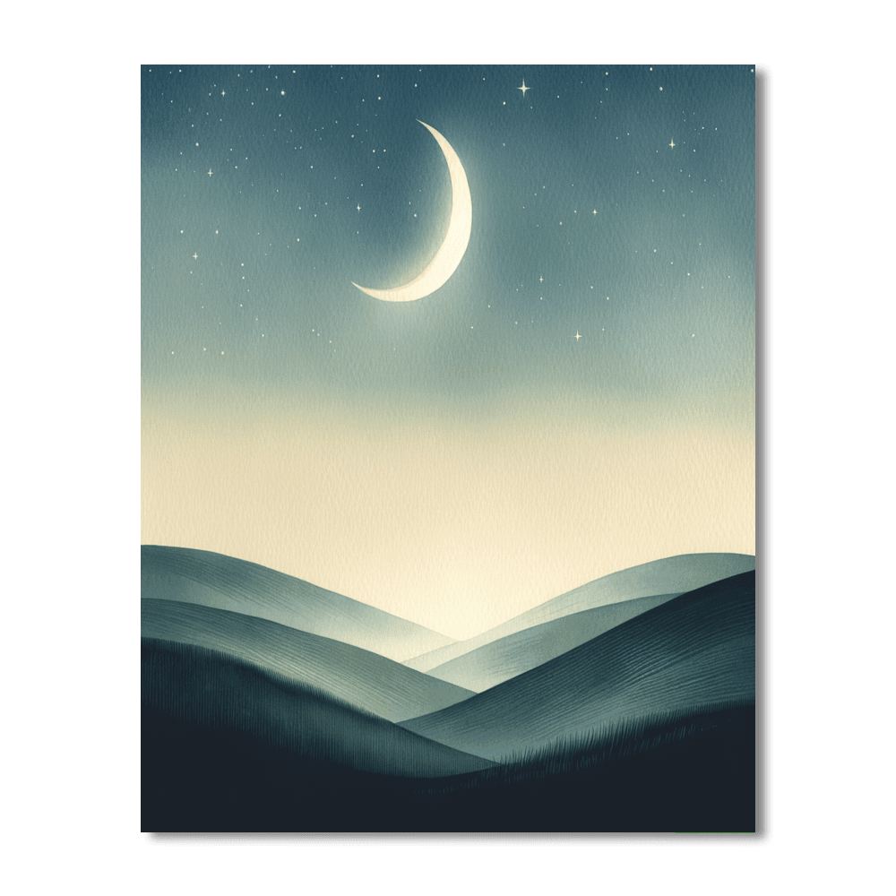 Moonlit Dreamscape Painting Number Kit