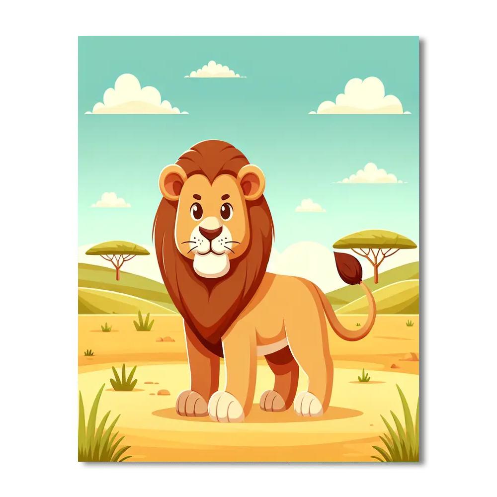 Noble Lion Pride Paint By Numbers Art