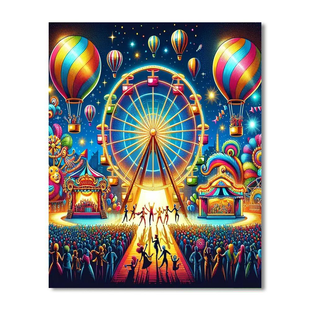 Magical Night Carnival Paint By Number