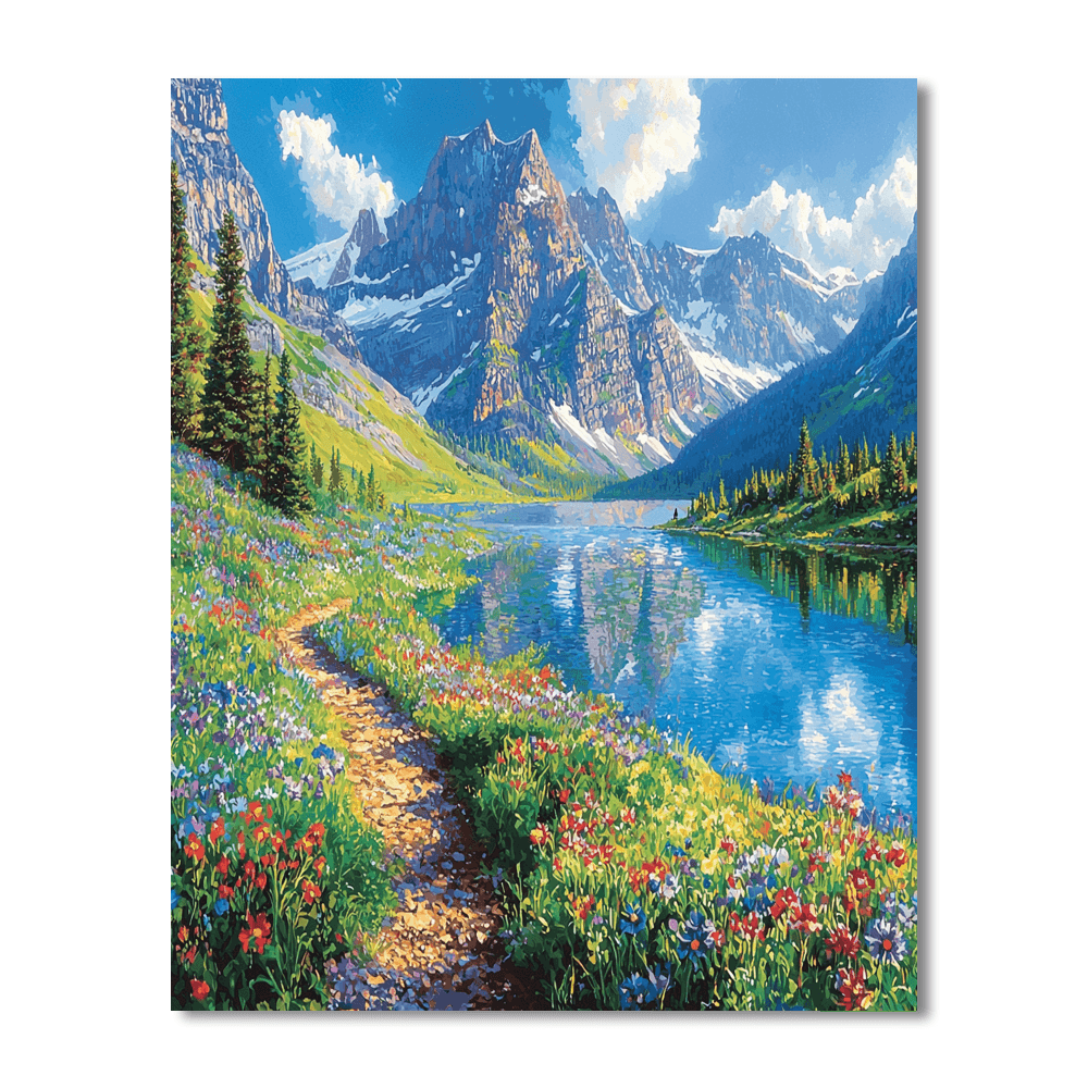 Glacier National Park Numbered Painting Kits