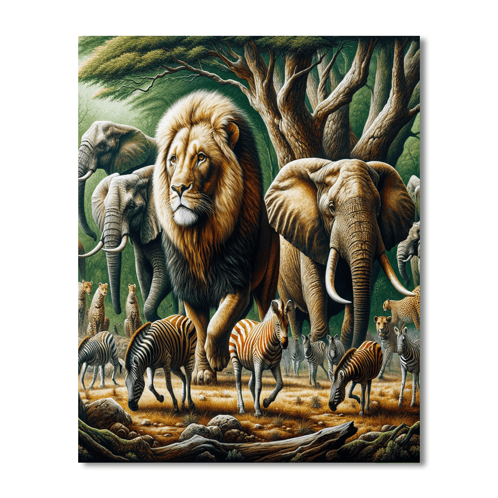 Majestic Animal Kingdom DIY Paint By Numbers
