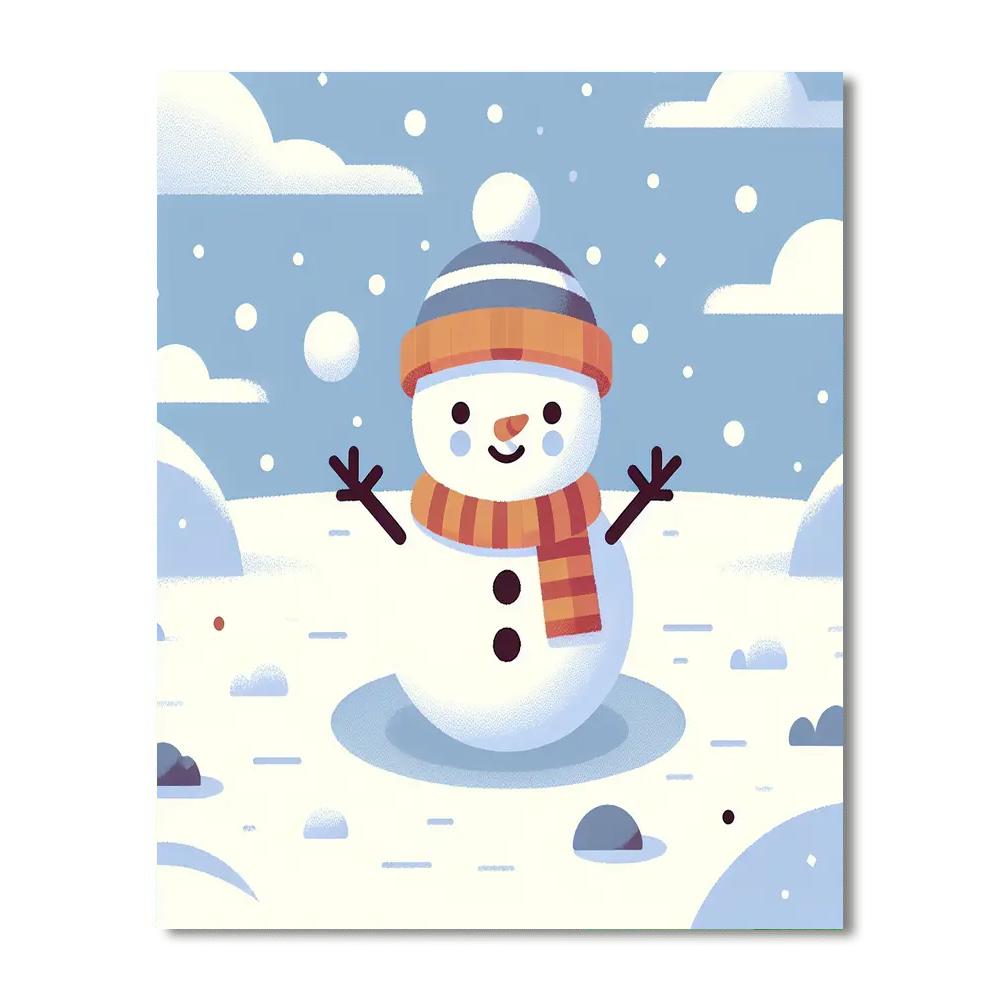 Snowman's Winter Fun Numbered Painting Kits