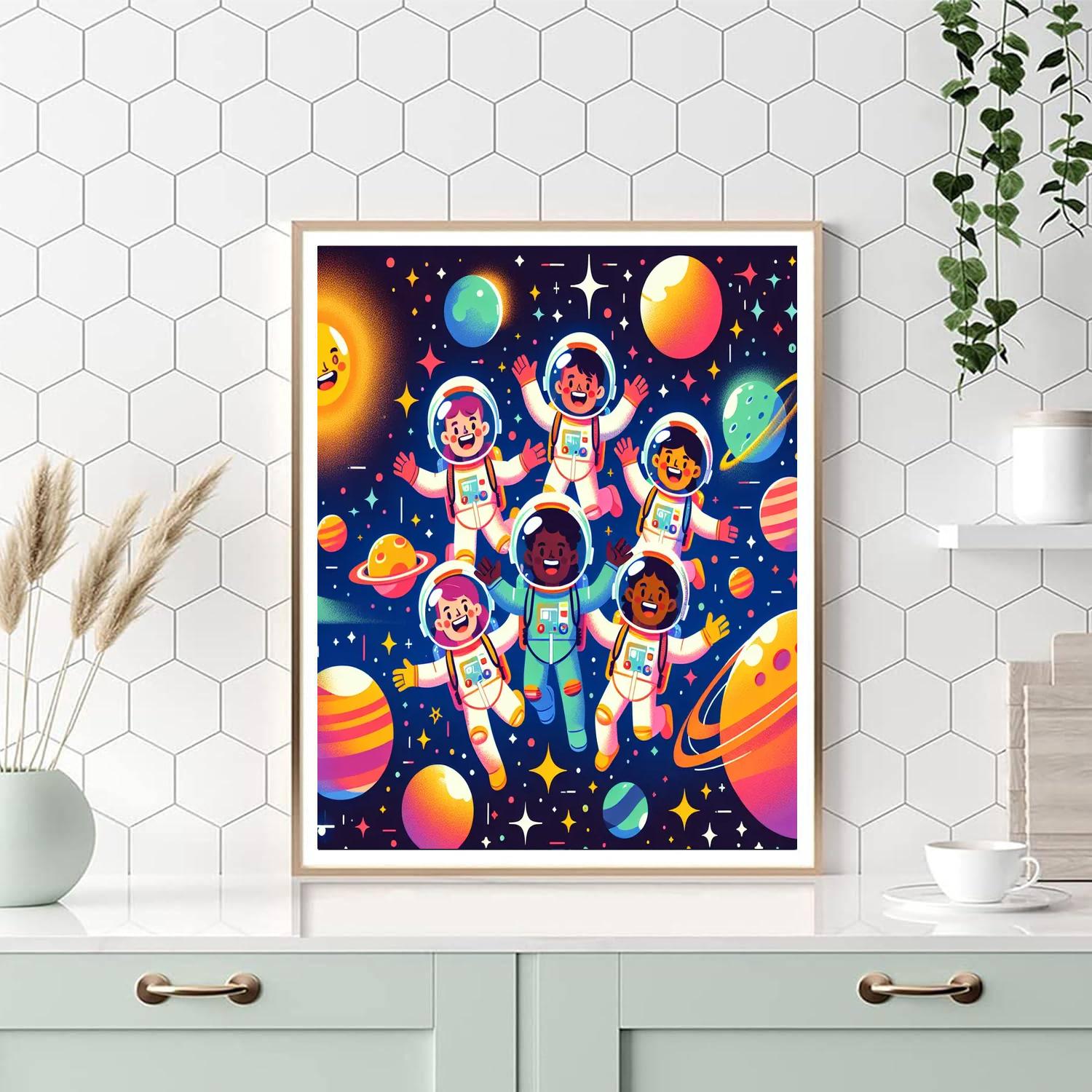 Space Odyssey Mission Painting Number Kit