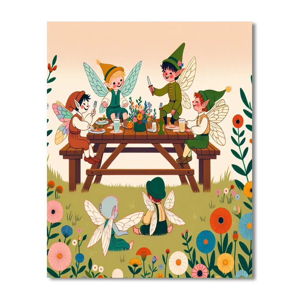 Pixie Picnic Paint By Numbers Kits