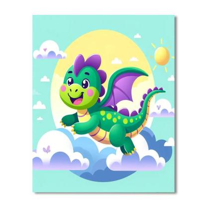 Playful Dragon Paint By Number