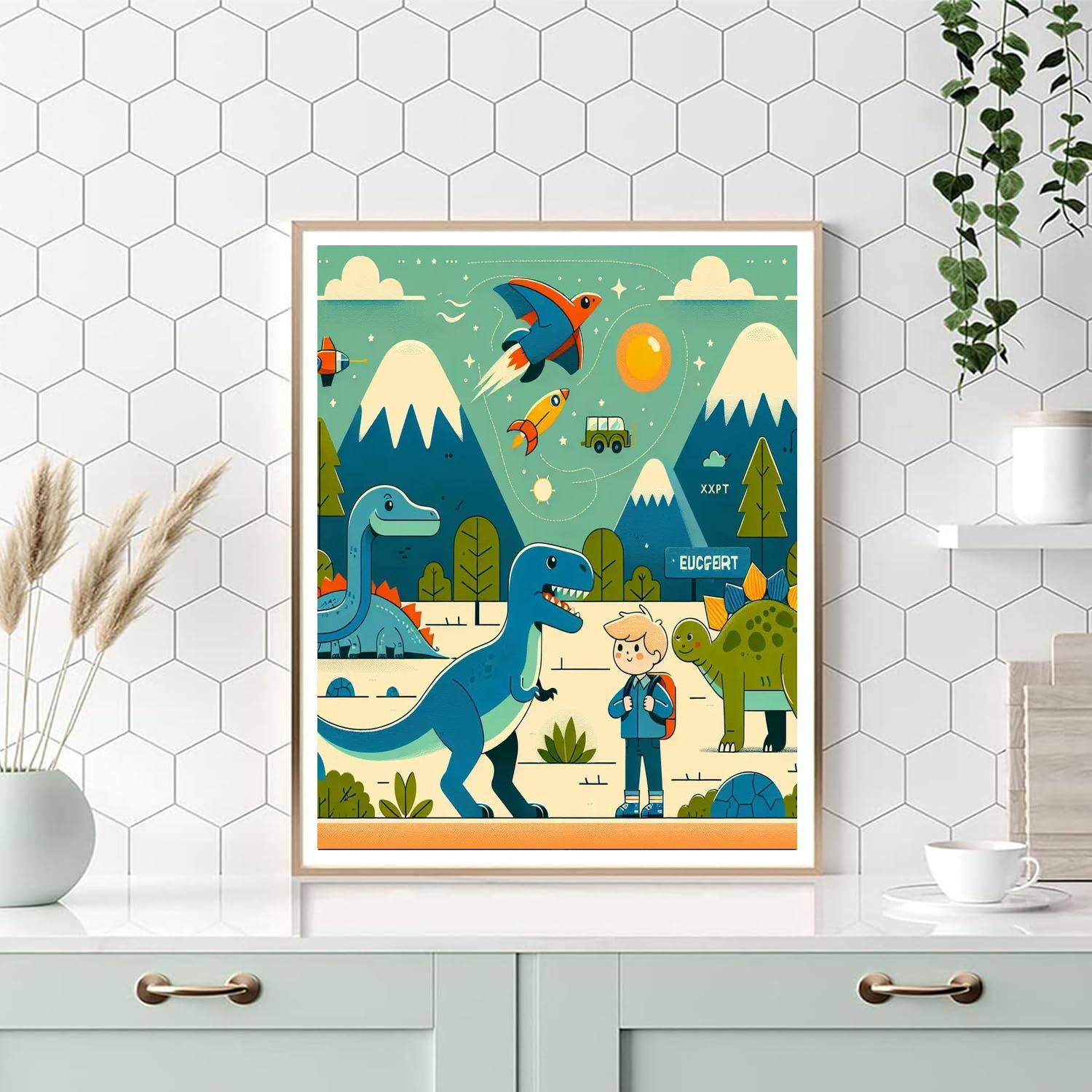 Jurassic Adventure Trail Paint By Numbers Kits