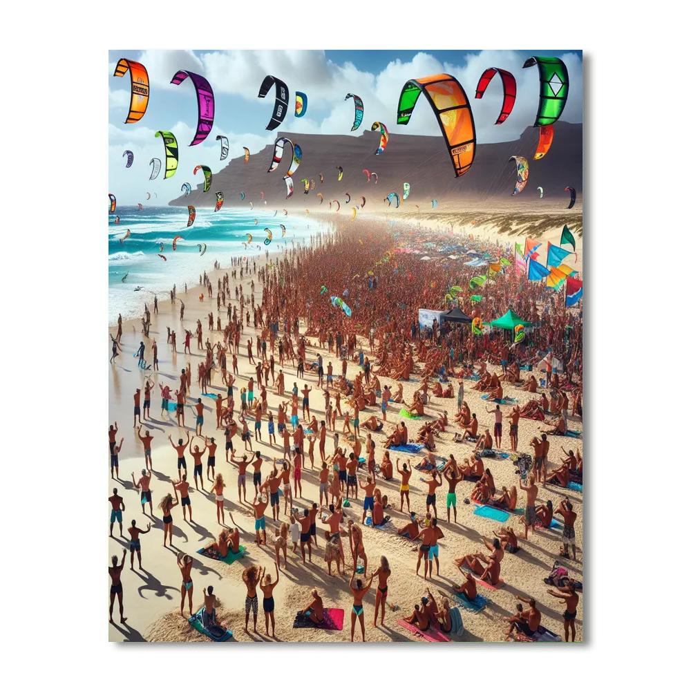 Kitesurfing World Cup - Fuerteventura Paint By Numbers