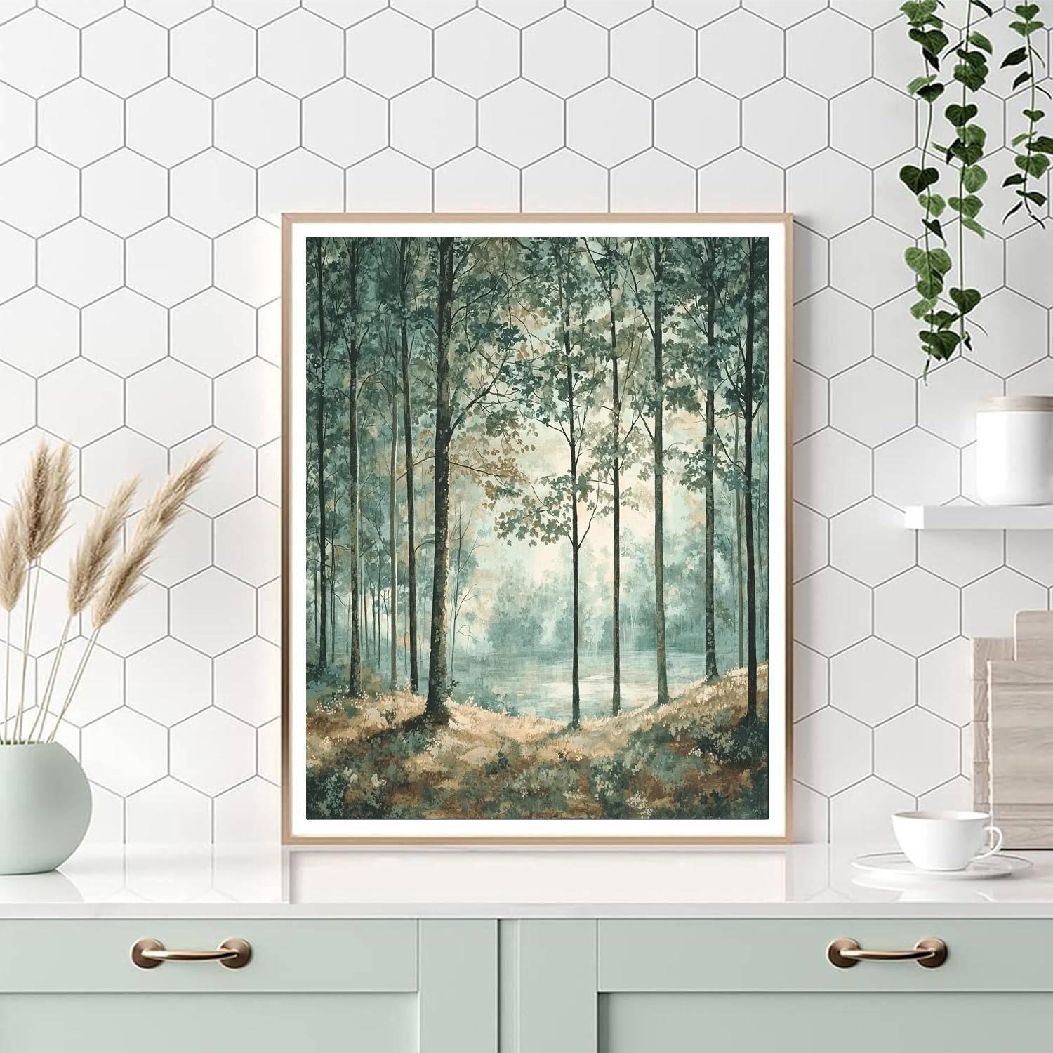 Caspar David Friedrich Inspired Charming Wilderness  DIY Paint By Numbers