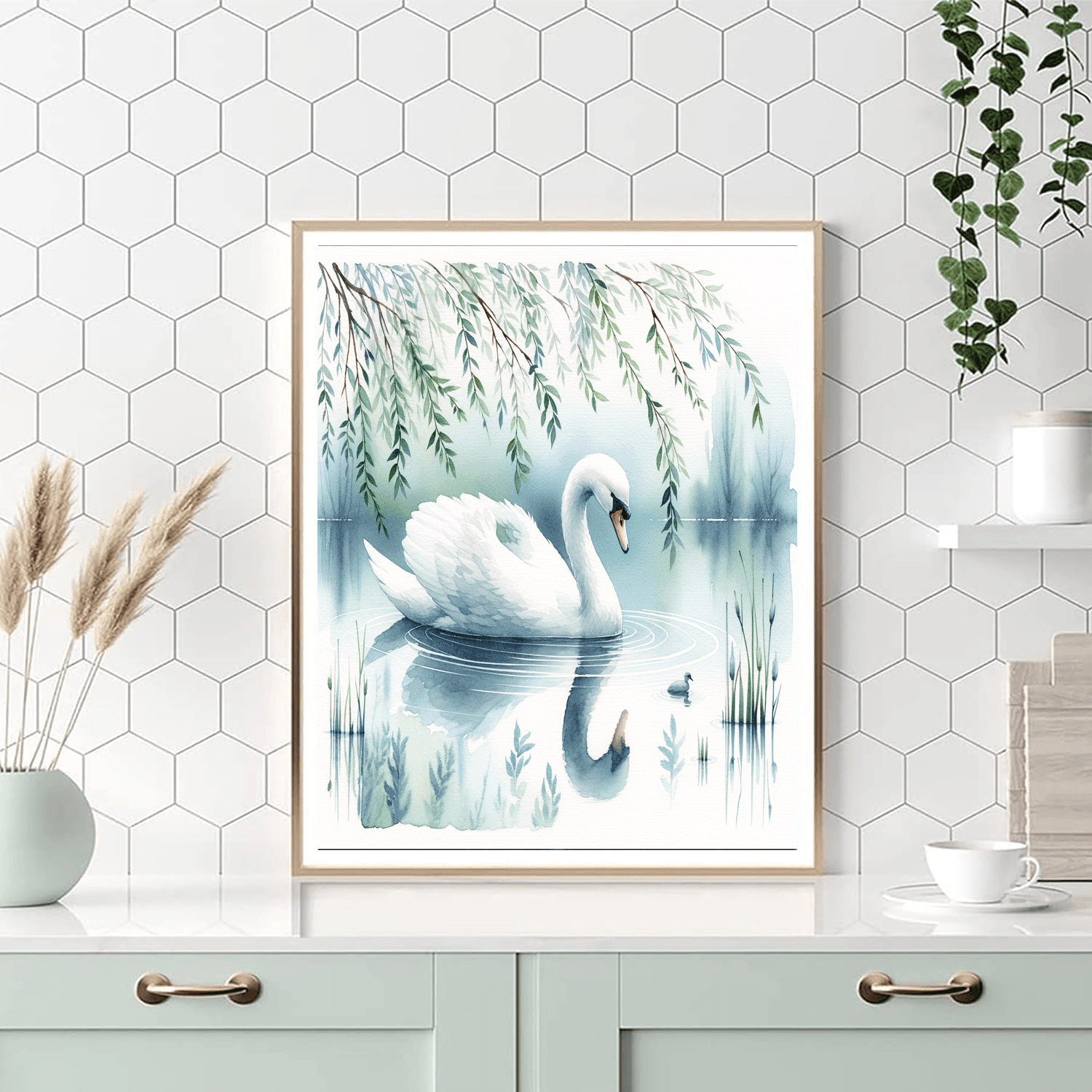 Serene Swan Lake - DIY Painting By Numbers Kit