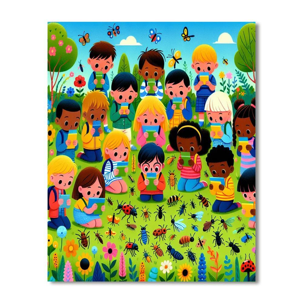 Insect Investigation Number Painting