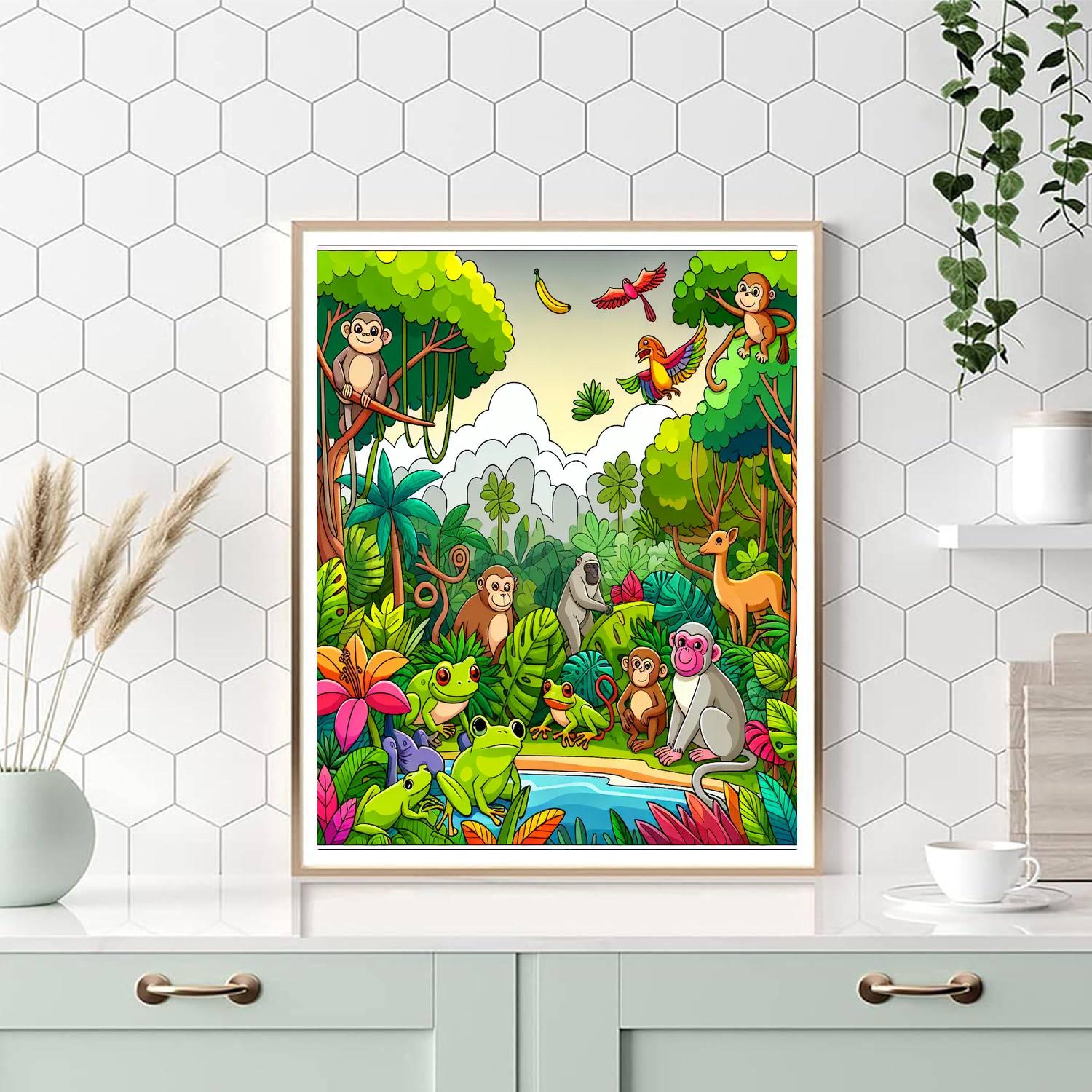 Mystic Rainforest Expedition Paint By Numbers Kits