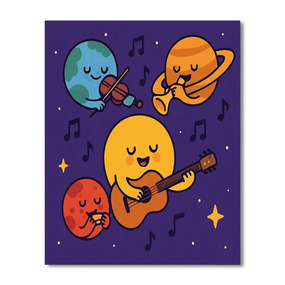 Space Symphony Numbered Painting Kits