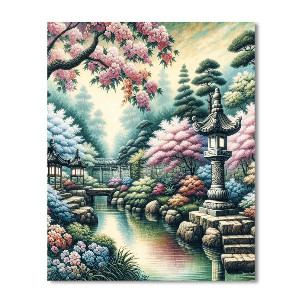 Mystical Eastern Garden Paint By Numbers Kits