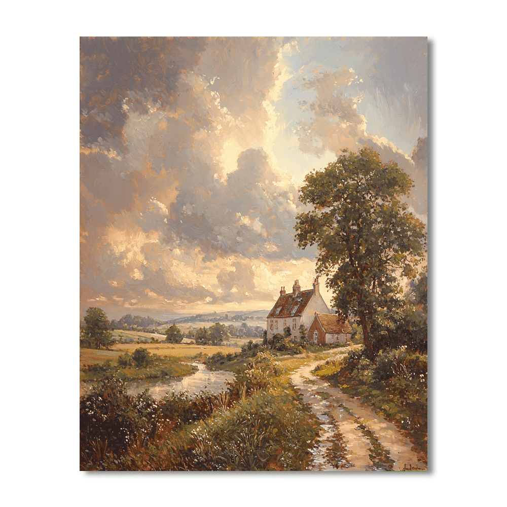John Constable Inspired Pastoral Harmony  Paint By Numbers