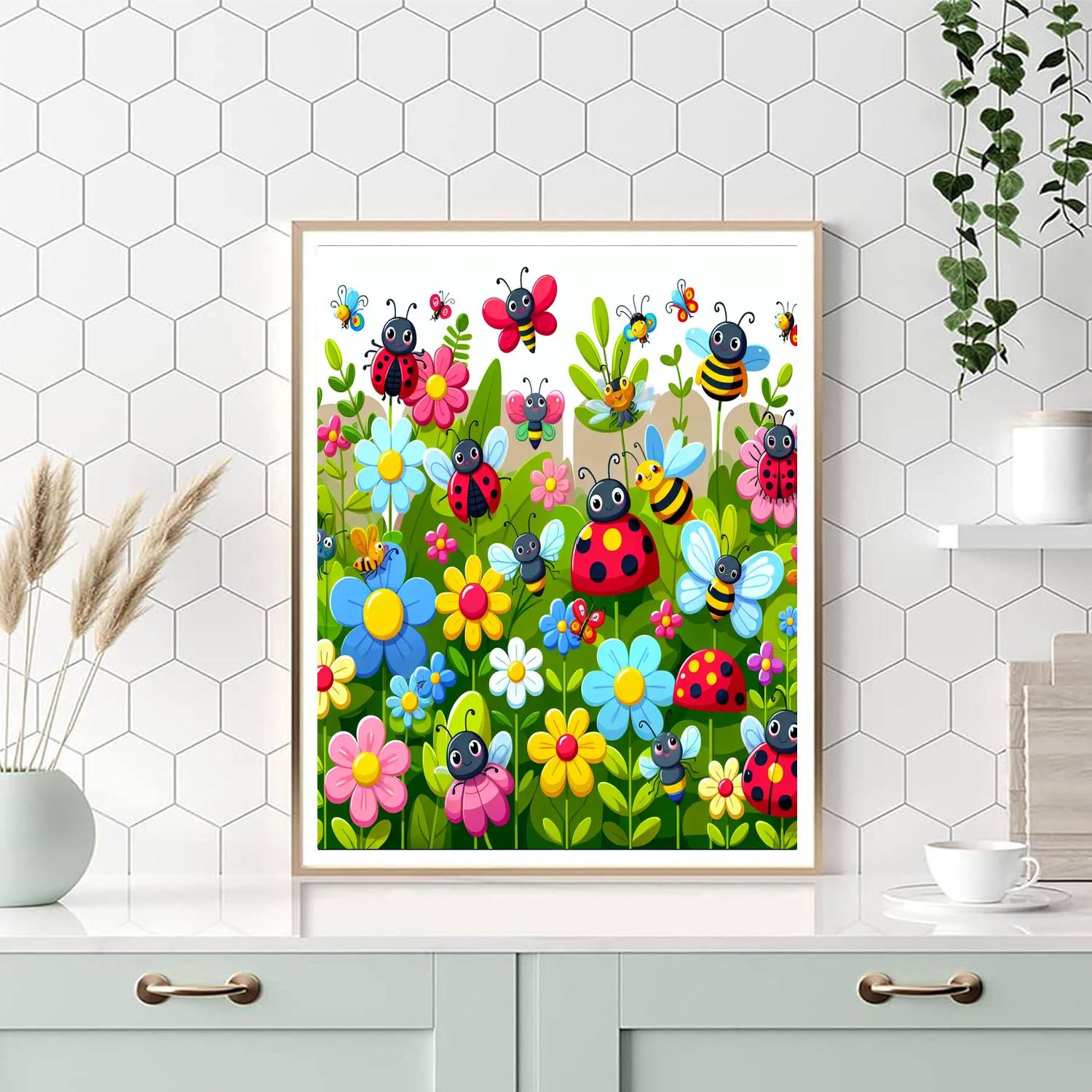 The Wonderful World Of Bugs Number Painting