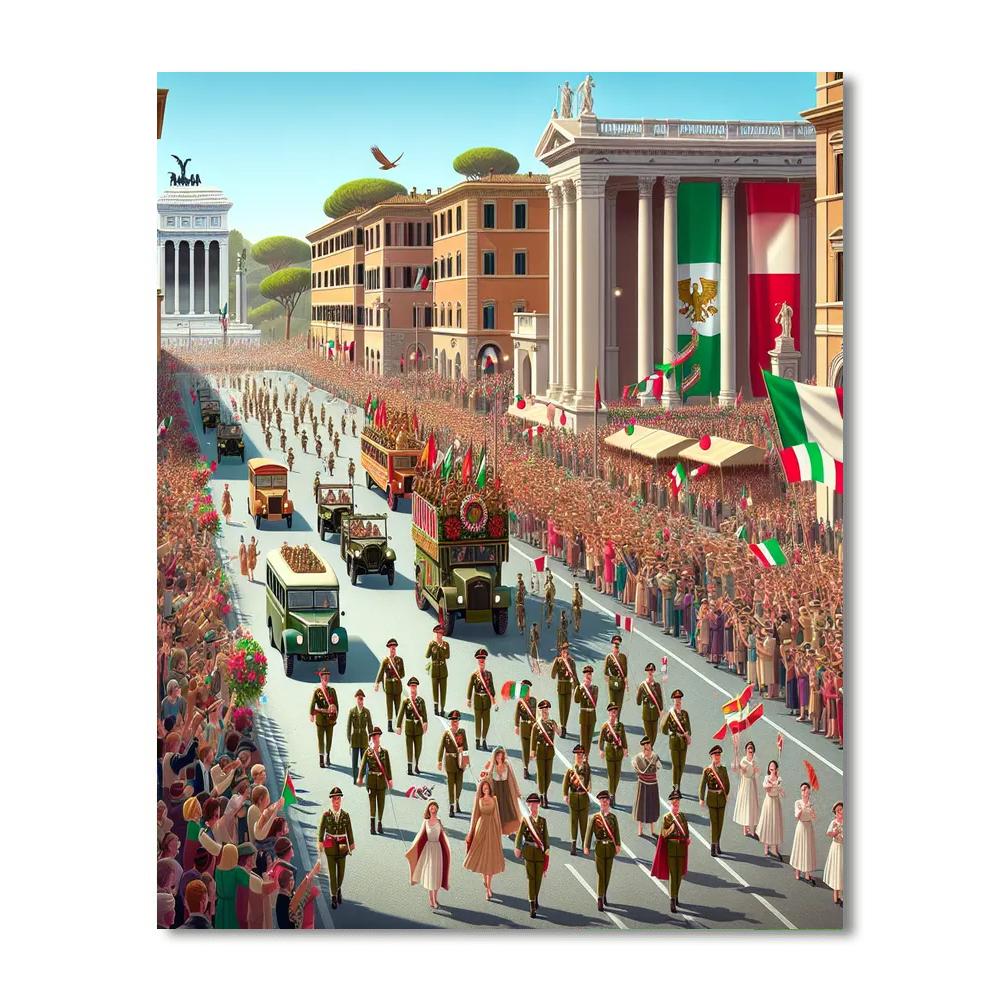 Festa Della Repubblica - Rome Paint By Numbers Kits