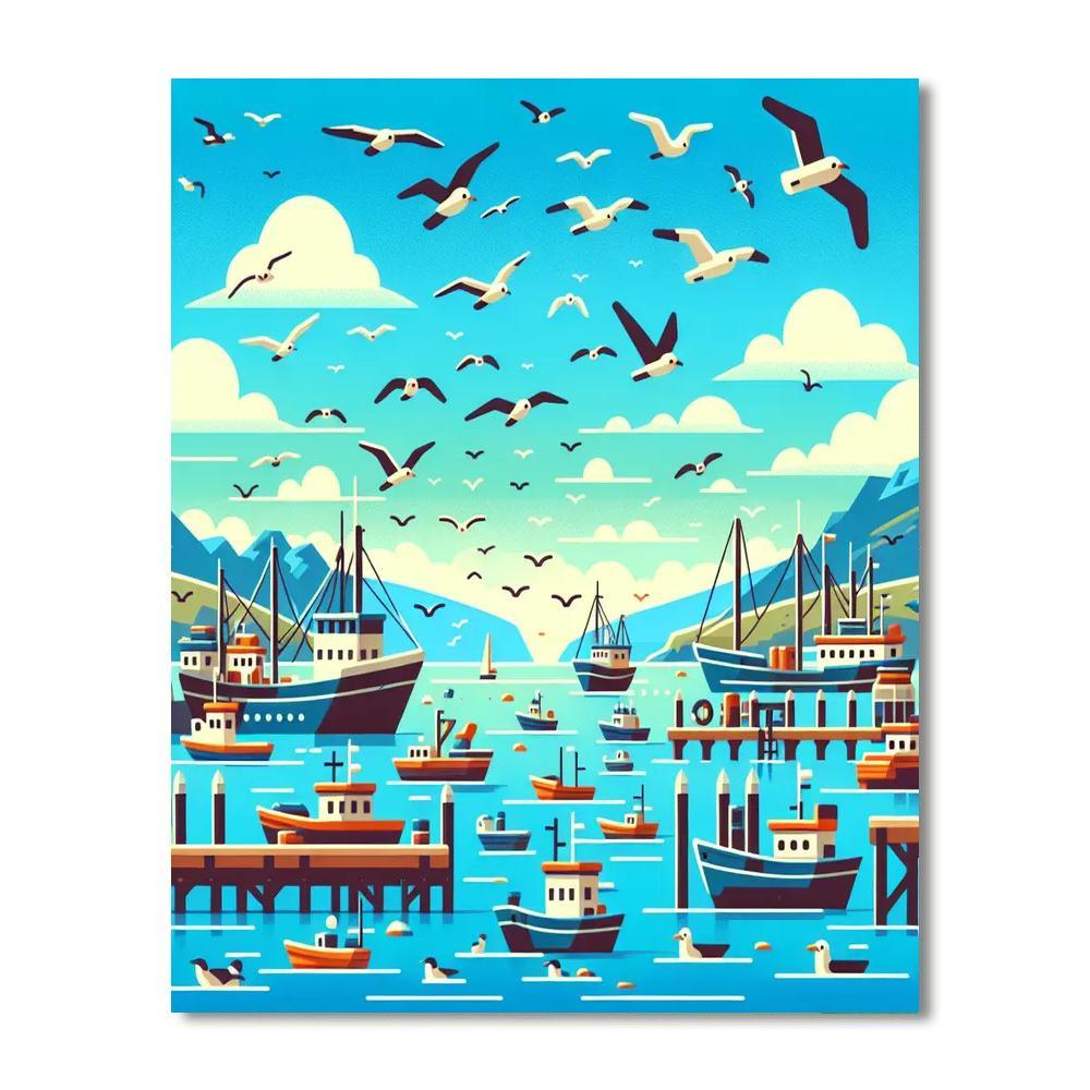 Harmonious Harbor Paint By Color