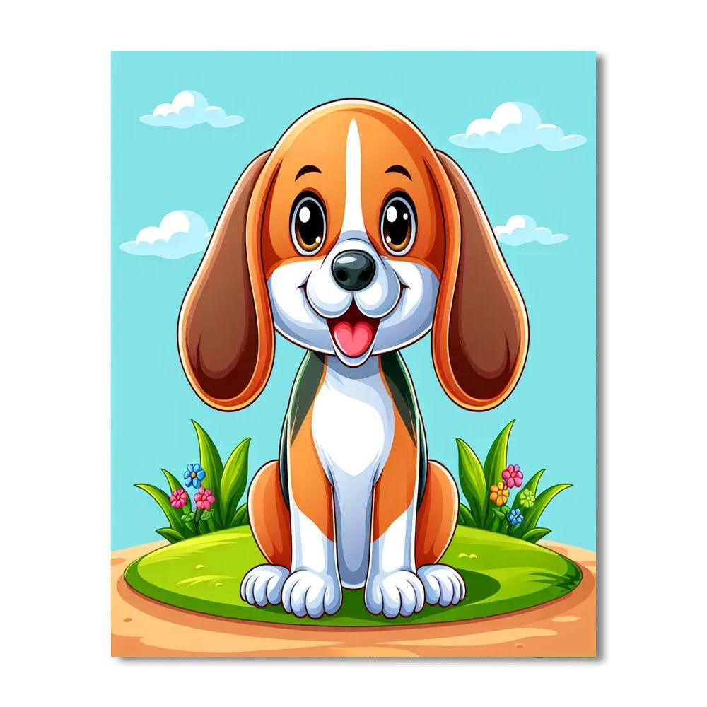 Eager Beagle Paint By Color
