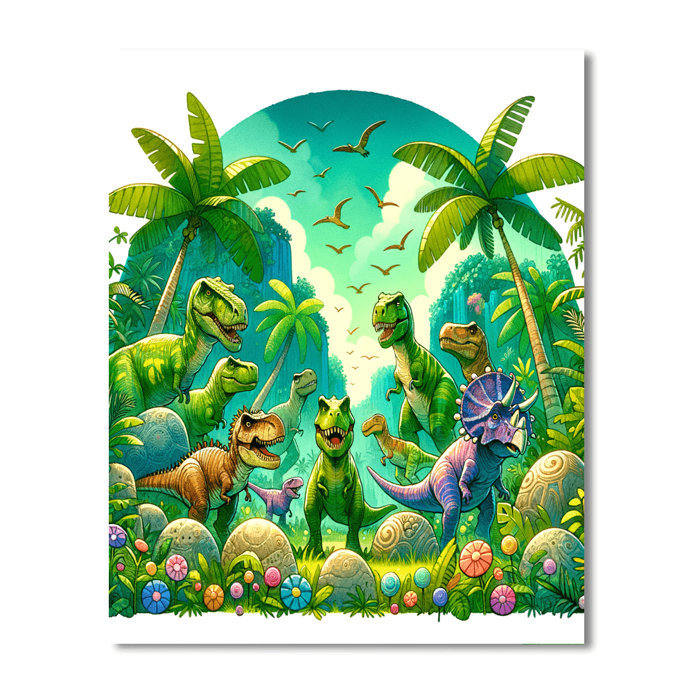 Adventure Dino Discovery Painting Number Kit
