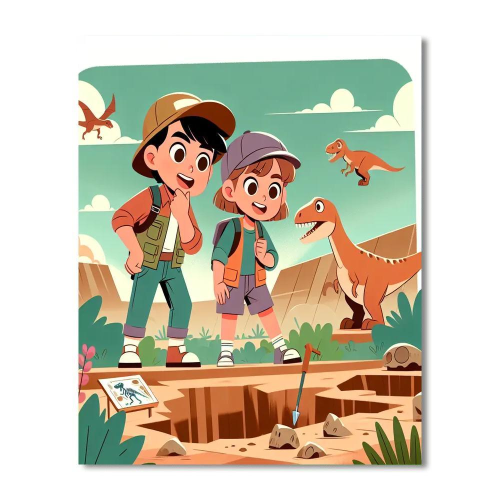 Fossil Frenzy Number Painting