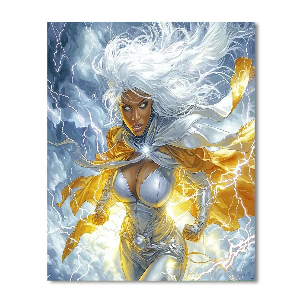 Halle Berry: The Epitome Of Strength As Storm Paint By Numbers Kits