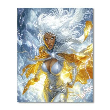 Halle Berry: The Epitome Of Strength As Storm Paint By Numbers Kits