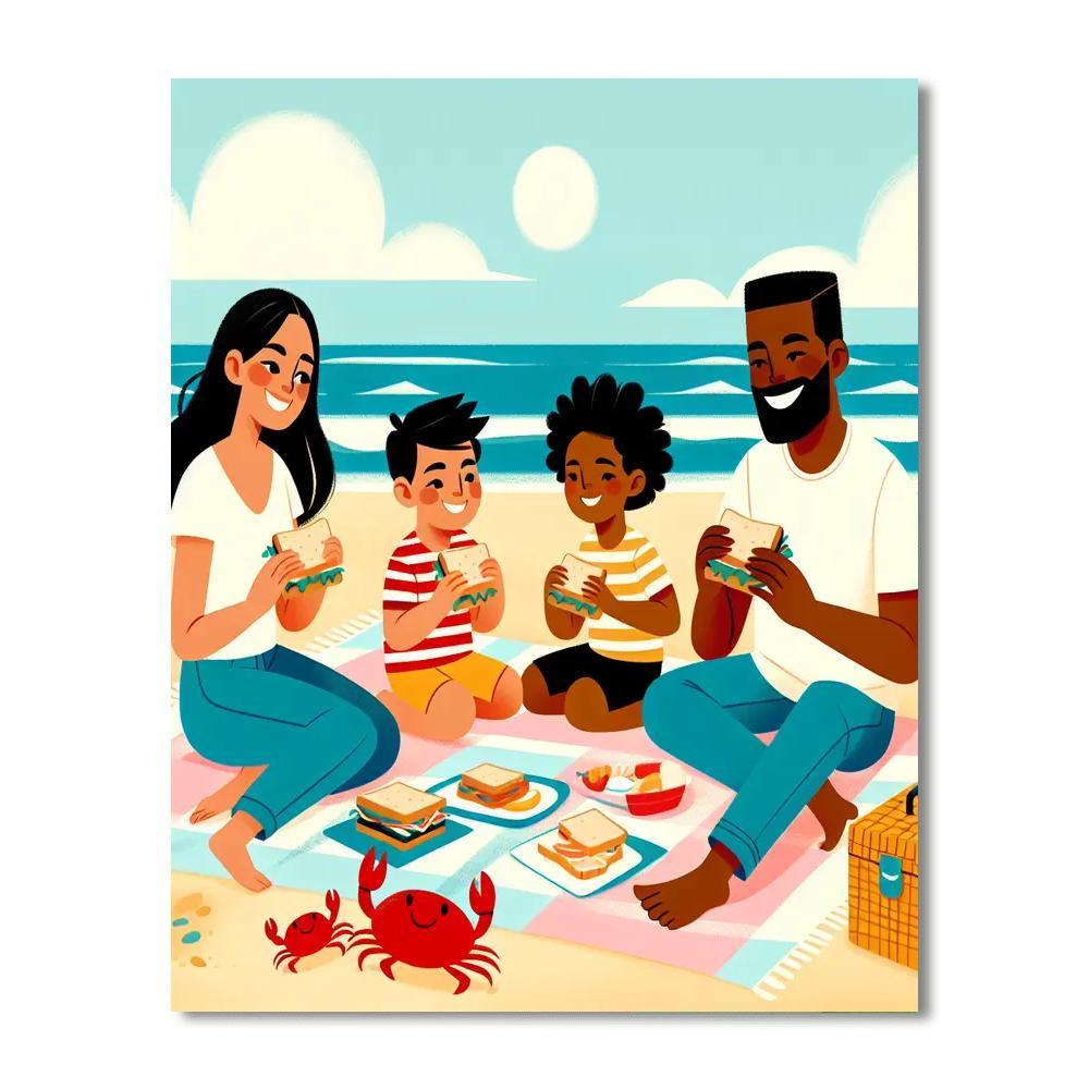 Seaside Picnic Paint By Number