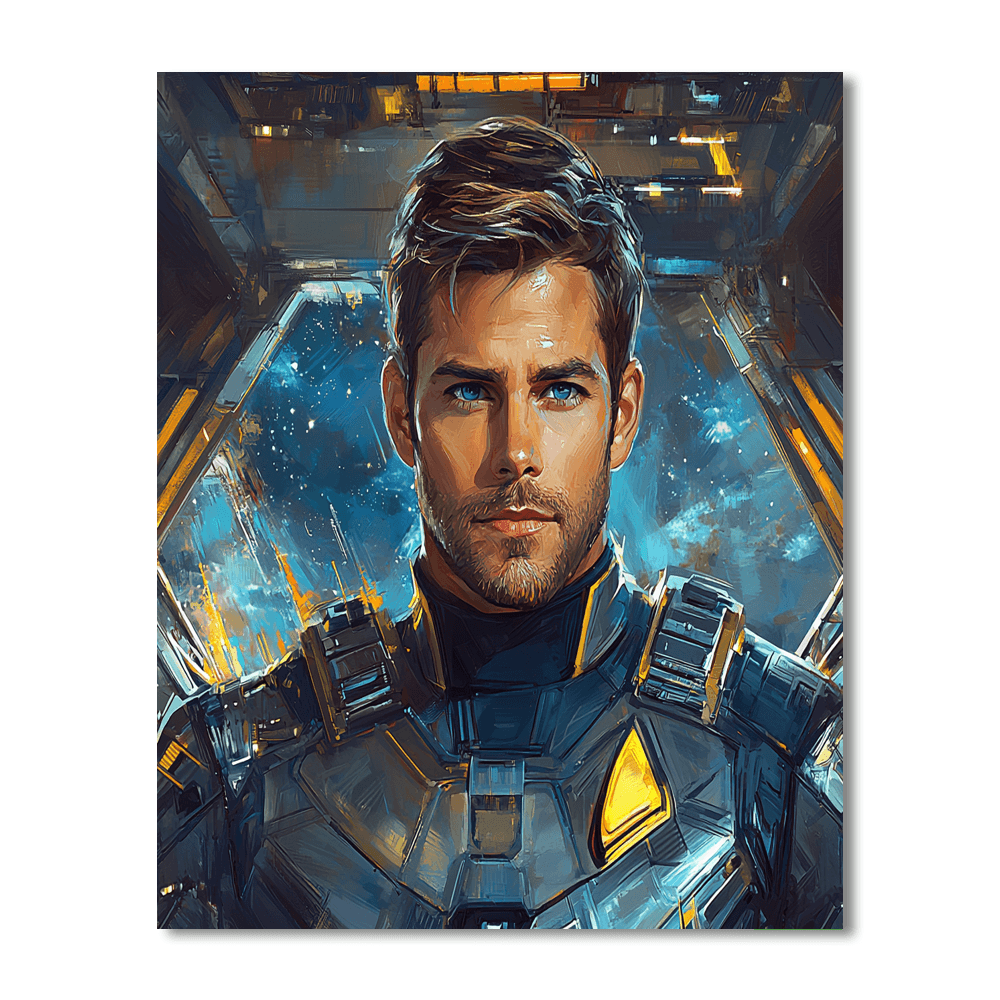 Chris Pine: Journeying Through The Stars And Beyond Paint By Numbers